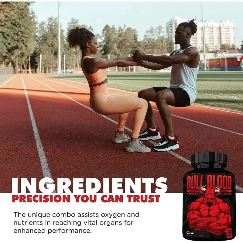 Men's Daily Energy Supplement for Male Muscle Growth Helps Improve Strength and Endurance