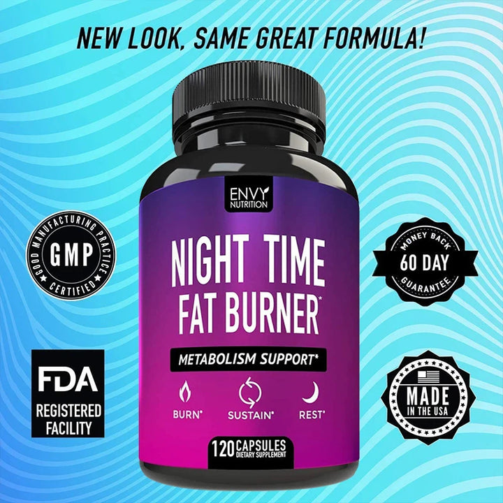 Nighttime Sleep and Weight Management Support Supplement - Healthy Eating - Weight Management for Men and Women | Non-GMO