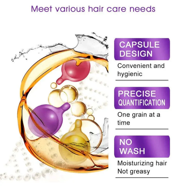Keratin Complex Oil Hair Care Repair Damaged Hair Serum Anti-Loss Moroccan Hair Oil hair capsules