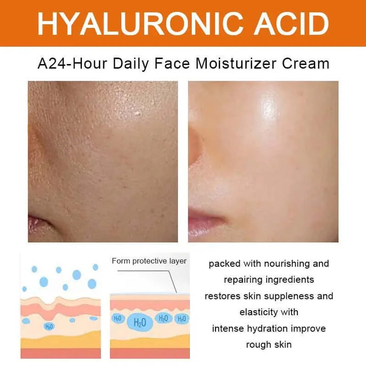 Vitamin C Face Cream Remove Dark Spots Whitening Care Moisturizing Anti-Aging Anti Wrinkle Firming Skin Care