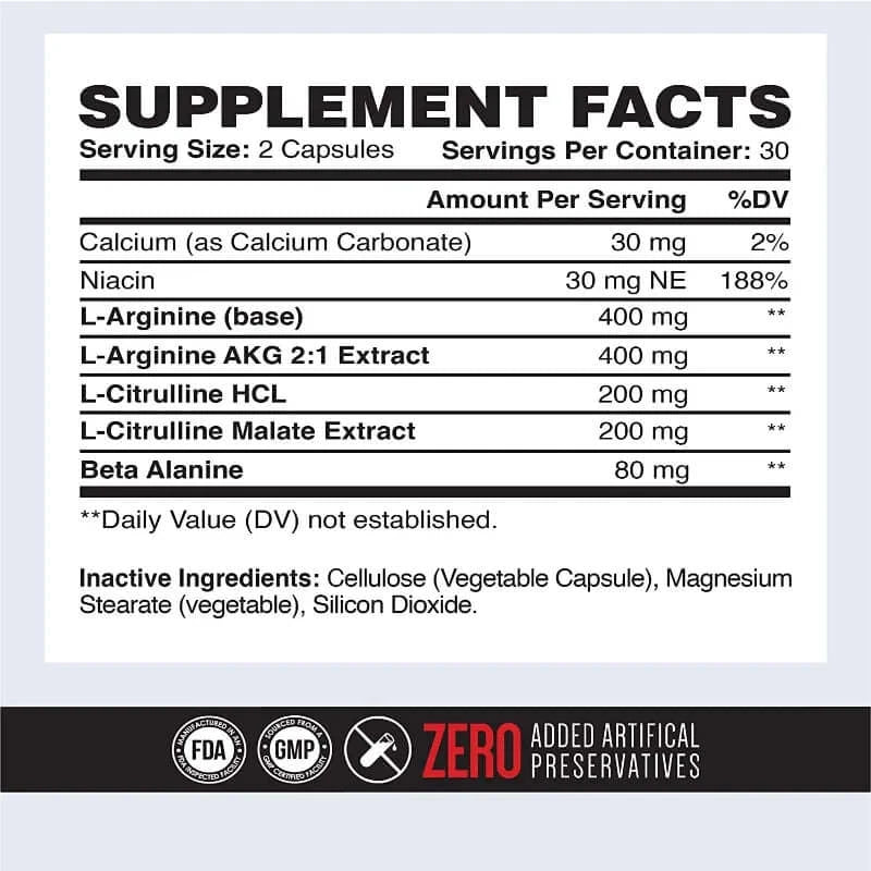 Men's Daily Energy Supplement for Male Muscle Growth Helps Improve Strength and Endurance