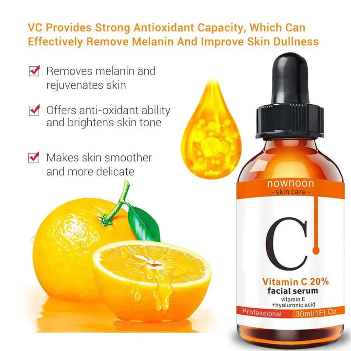 Vitamin C Serum, Hyaluronic Acid Serum And Retinol Serum Facial Serum Anti Wrinkle Remove Dark Spots Whitening Facial