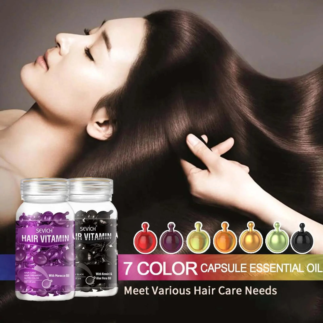 Keratin Complex Oil Hair Care Repair Damaged Hair Serum Anti-Loss Moroccan Hair Oil hair capsules