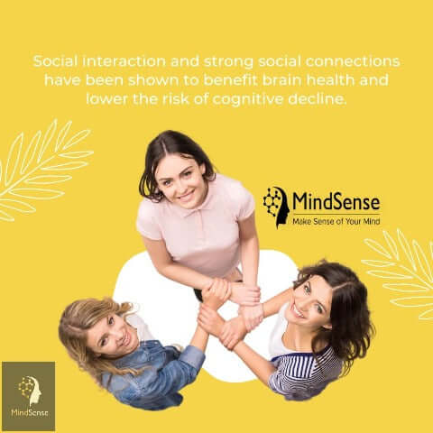 Social Interactions are Important for Brain Health. Take MindSense1 Nootropic Brain Supplement and Be More in the Present
