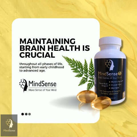 Maintaining Brain Health is Crucial. Take MindSense1 Nootropic Brain Supplement and Improve Your Focus and Memory