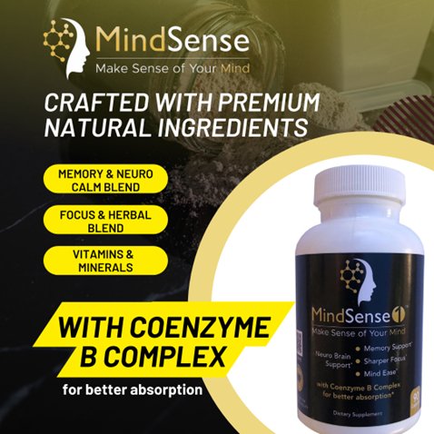MindSense1 Memory and NeuroCalm Blends with Co-Enzyme B Vitamins